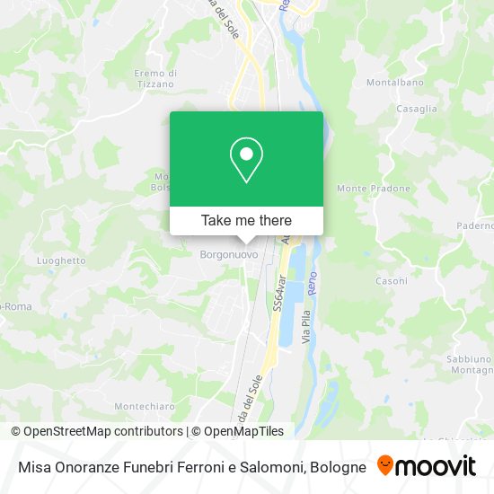 Misa Onoranze Funebri Ferroni e Salomoni map