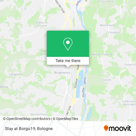 Stay at Borgo19 map