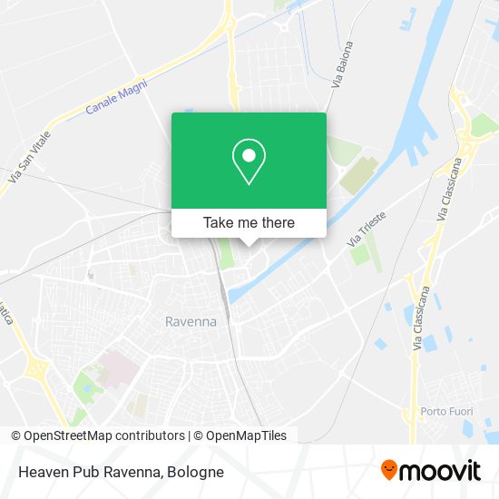 Heaven Pub Ravenna map