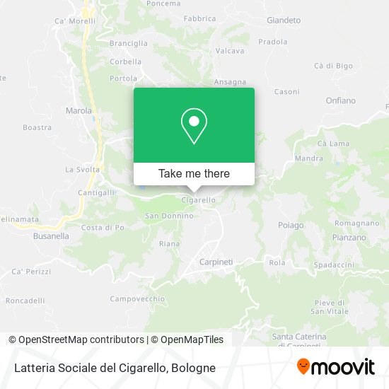 Latteria Sociale del Cigarello map