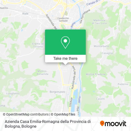 Azienda Casa Emilia-Romagna della Provincia di Bologna map