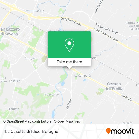 La Casetta di Idice map