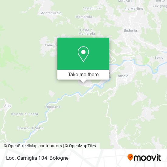 Loc. Carniglia 104 map