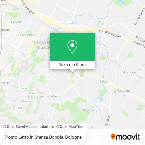 Posto Letto in Stanza Doppia map