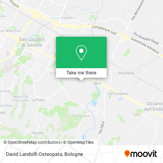 David Landolfi Osteopata map