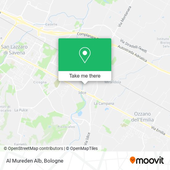 Al Mureden Alb map
