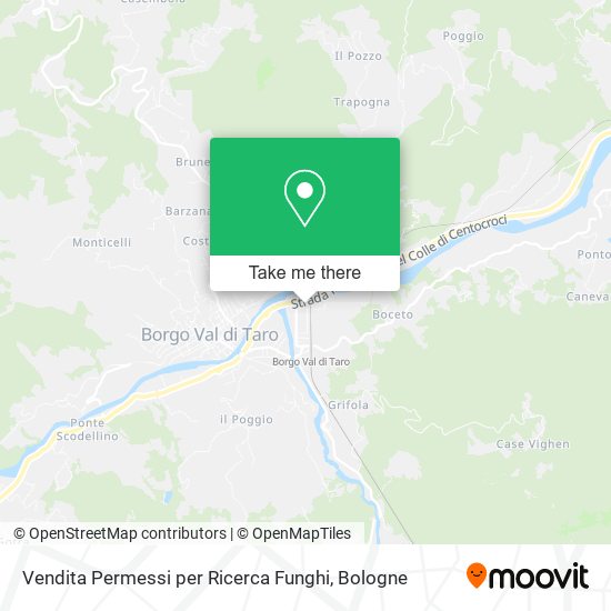 Vendita Permessi per Ricerca Funghi map