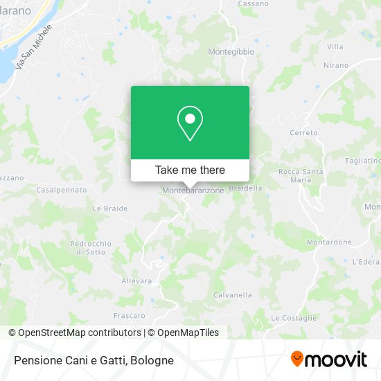 Pensione Cani e Gatti map
