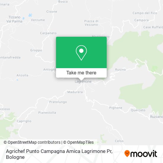 Agrichef Punto Campagna Amica Lagrimone Pr map