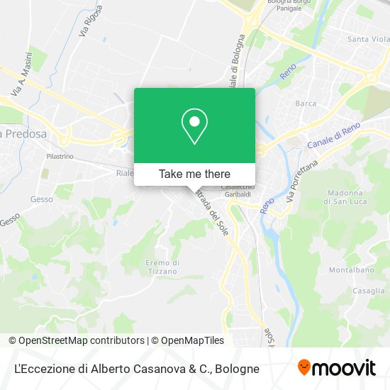 L'Eccezione di Alberto Casanova & C. map