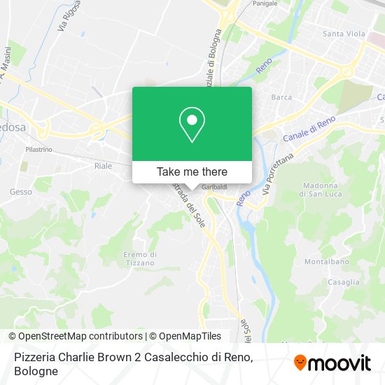 Pizzeria Charlie Brown 2 Casalecchio di Reno map