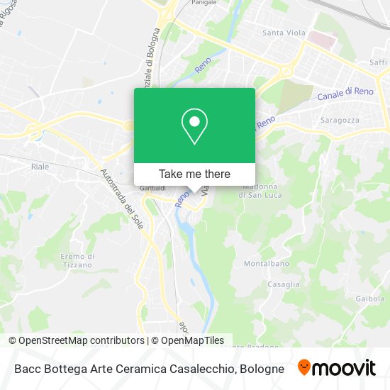 Bacc Bottega Arte Ceramica Casalecchio map