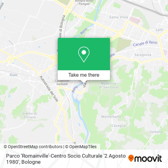 Parco 'Romainville'-Centro Socio Culturale '2 Agosto 1980' map
