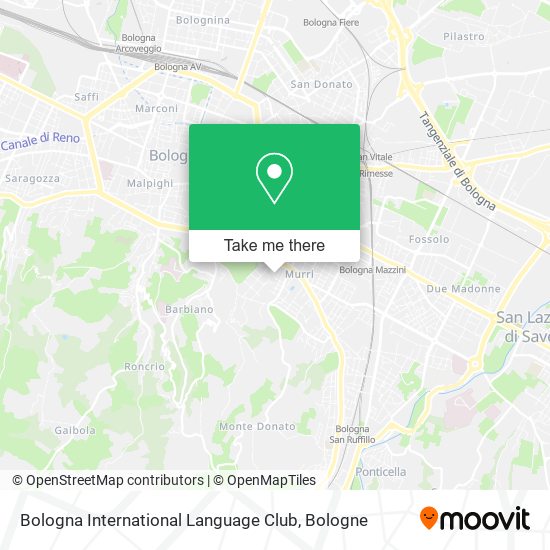 Bologna International Language Club map