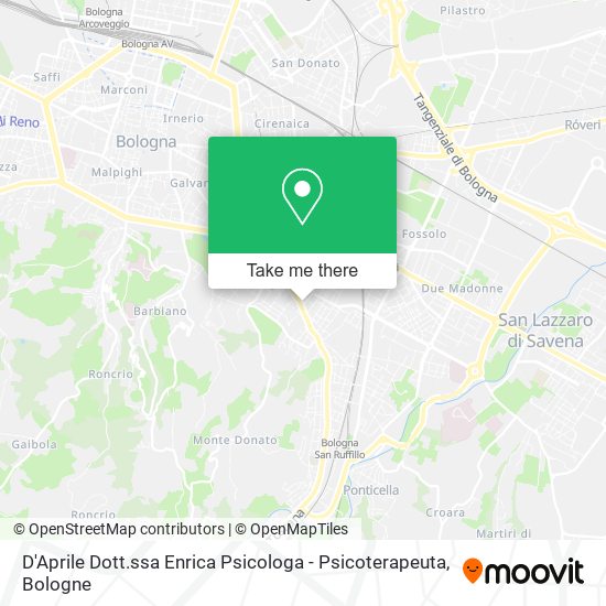 D'Aprile Dott.ssa Enrica Psicologa - Psicoterapeuta map
