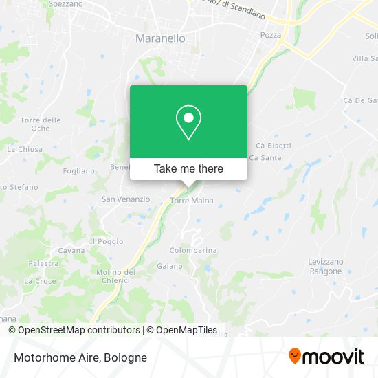 Motorhome Aire map