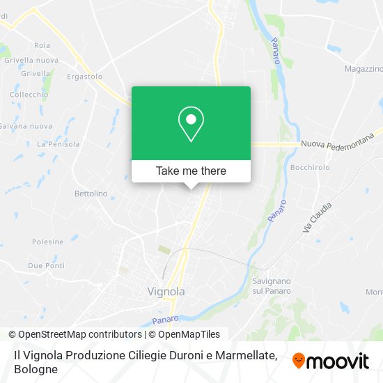 Il Vignola Produzione Ciliegie Duroni e Marmellate map