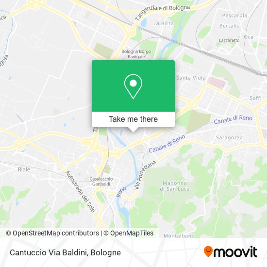 Cantuccio Via Baldini map