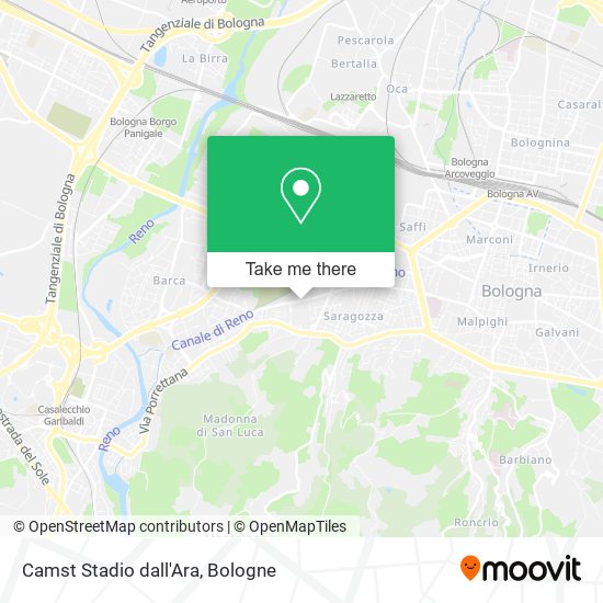 Camst Stadio dall'Ara map