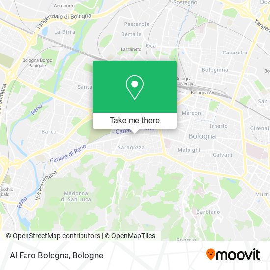 Al Faro Bologna map