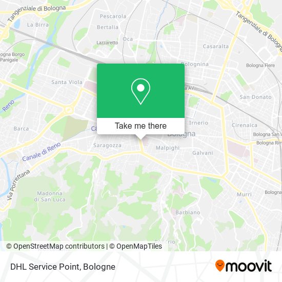 DHL Service Point map