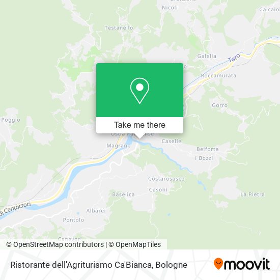 Ristorante dell'Agriturismo Ca'Bianca map