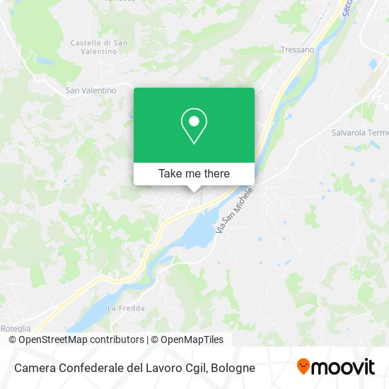 Camera Confederale del Lavoro Cgil map