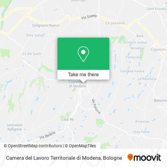 Camera del Lavoro Territoriale di Modena map