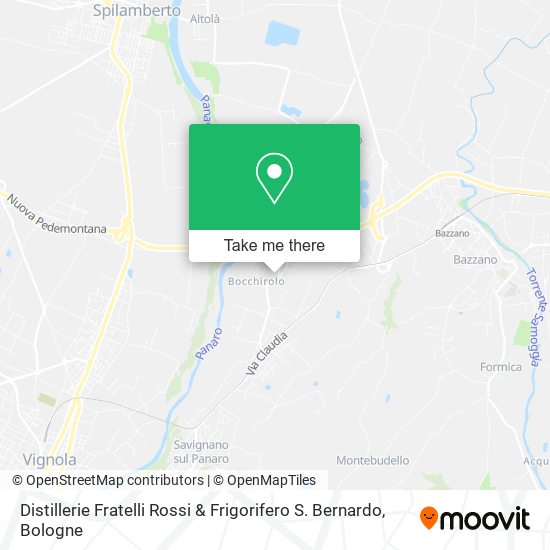 Distillerie Fratelli Rossi & Frigorifero S. Bernardo map