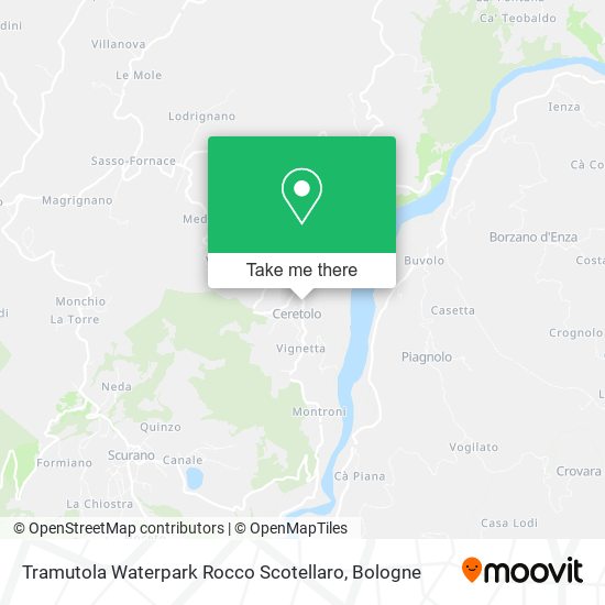 Tramutola Waterpark Rocco Scotellaro map