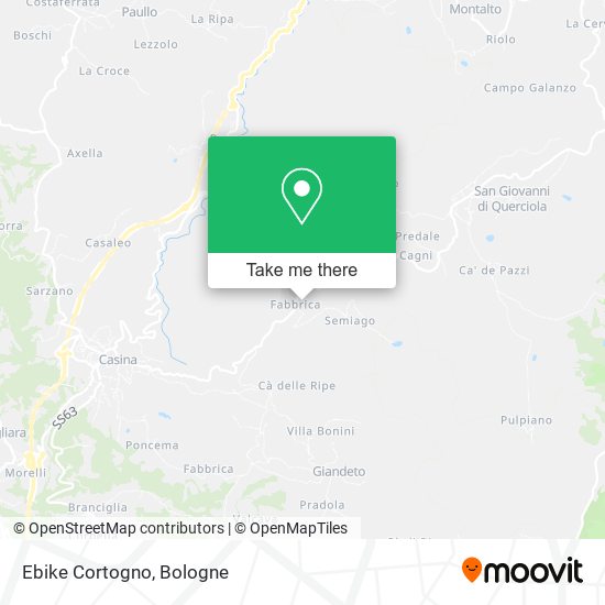 Ebike Cortogno map