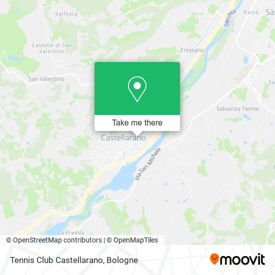 Tennis Club Castellarano map