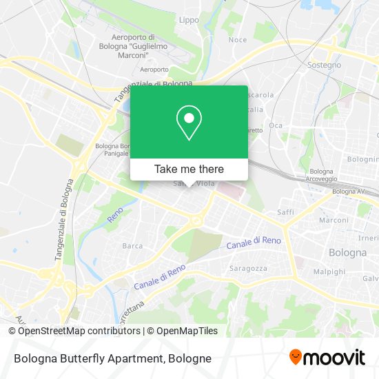 Bologna Butterfly Apartment map