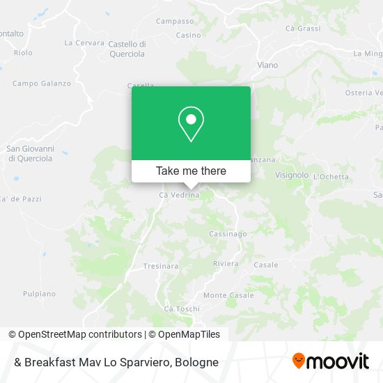 & Breakfast Mav Lo Sparviero map