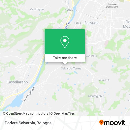 Podere Salvarola map
