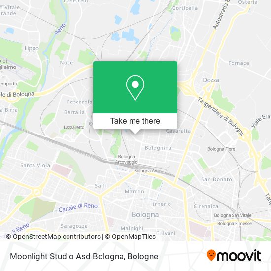 Moonlight Studio Asd Bologna map