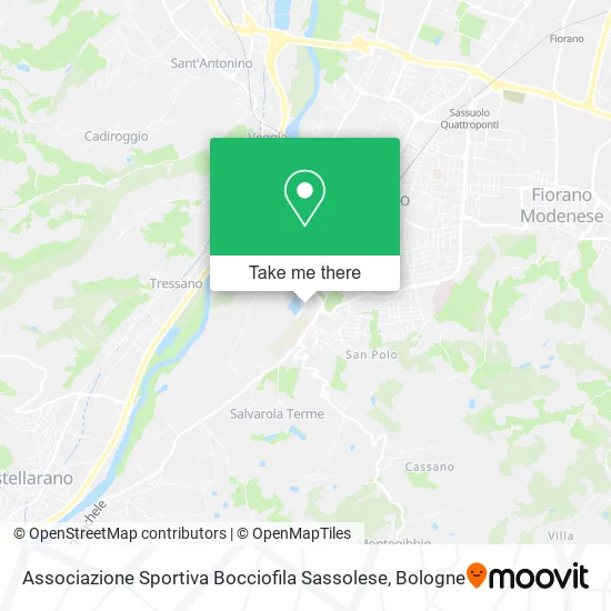 Associazione Sportiva Bocciofila Sassolese map