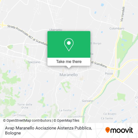 Avap Maranello Aociazione Aistenza Pubblica map