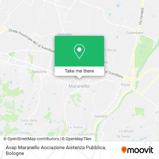 Avap Maranello Aociazione Aistenza Pubblica map