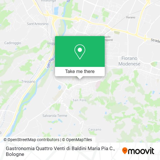 Gastronomia Quattro Venti di Baldini Maria Pia C. map