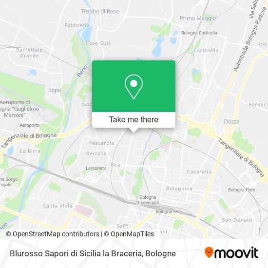 Blurosso Sapori di Sicilia la Braceria map