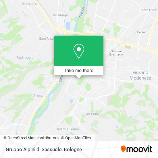Gruppo Alpini di Sassuolo map