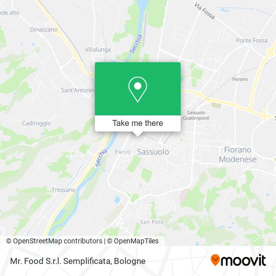 Mr. Food S.r.l. Semplificata map