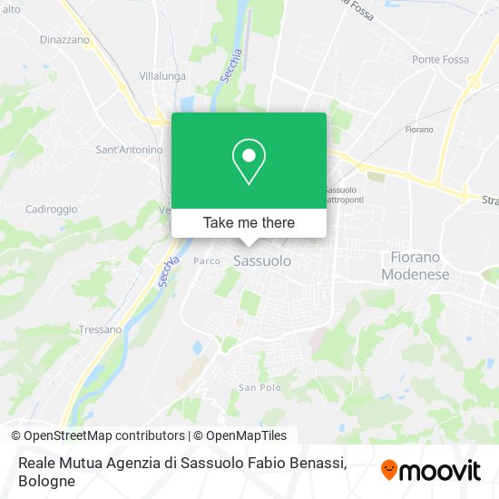 Reale Mutua Agenzia di Sassuolo Fabio Benassi map