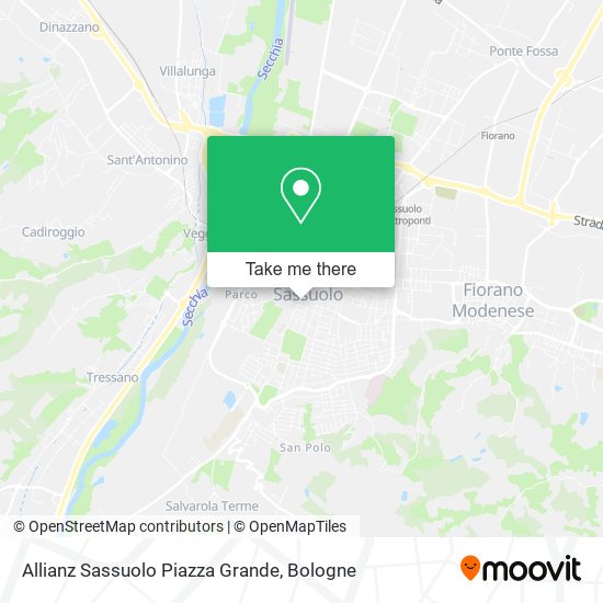 Allianz Sassuolo Piazza Grande map