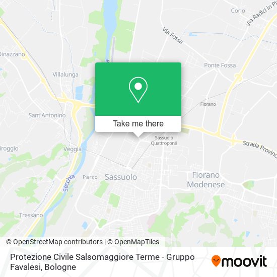 Protezione Civile Salsomaggiore Terme - Gruppo Favalesi map