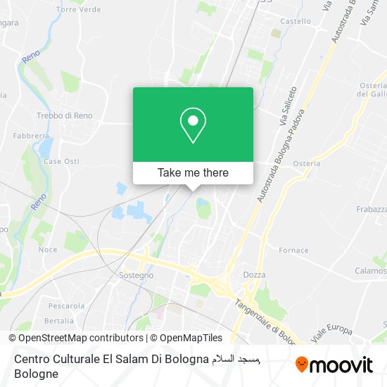 Centro Culturale El Salam Di Bologna مسجد السلام map