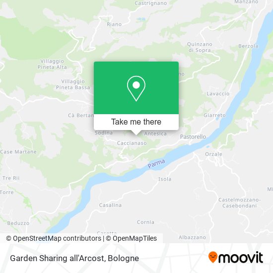 Garden Sharing all'Arcost map