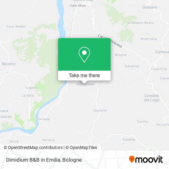Dimidium B&B in Emilia map