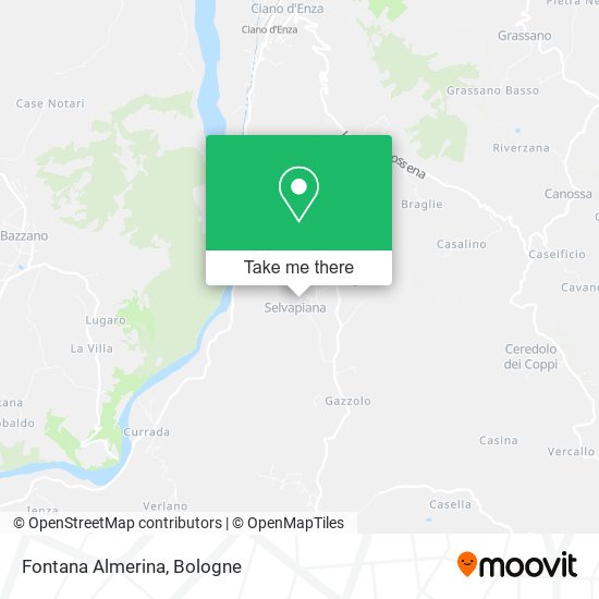 Fontana Almerina map